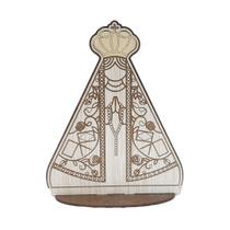 Display com Base Nossa Senhora Aparecida Mod2 16cm Madeira Mdf Display com Base Nossa Senhora Aparecida Mod2 16cm Madeira Mdf