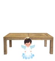 Display De Chão Totem Batizado Anjinho Menino Display De Chão Totem Batizado Anjinho Menino