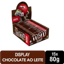 Display de Chocolate M&M'S ao Leite para Nós 15x80g - M&M'S