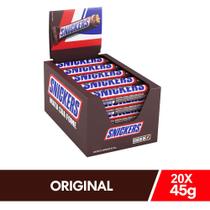 Display de Chocolate Snickers Original 20x45g - Snickers Display de Chocolate Snickers Original 20x45g - Snickers