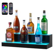 Display de garrafa de licor iluminado por LED VEVOR 2 camadas de 60 cm Display de garrafa de licor iluminado por LED VEVOR 2 camadas de 60 cm