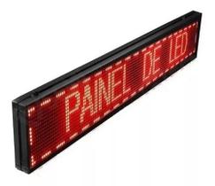 Display de LED para exposição de mensagens personalizadas, com painel de 70x20cm bivolt