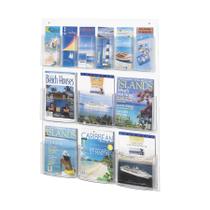Display de literatura Safco 5668CL Clear 6 Magazine 6 Panfleto Display de literatura Safco 5668CL Clear 6 Magazine 6 Panfleto