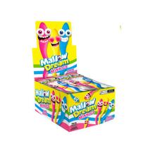 Display de Marshmellow Minhoca Sabor Morango 24un