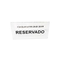 Display de Mesa Cristal 15x7,5 modelo V (RESERVADO) - Kit 10 unids.