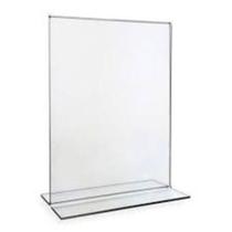 Display de mesa em acrilico A6 Vertical com 10 unidades