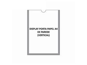 Display de parede em acrilico A4 Vertical com 5 unidades
