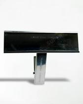 Display de Preços em Inox 11x3cm com Clip Prendedor - 335 - Visual Super