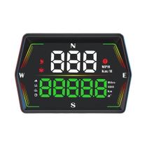 Display De Velocidade GPS Universal Com Fonte Grande Para Carros, Alarme De Aviso De Excesso De