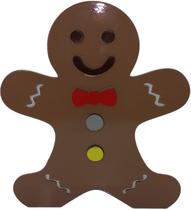 Display Decorativo de Natal - Boneco de Gengibre - 25 Centímetros - 1 unidade - Top Line - Rizzo Display Decorativo de Natal - Boneco de Gengibre - 25 Centímetros - 1 unidade - Top Line - Rizzo