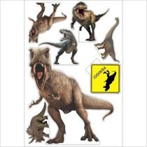 Display Decorativo MDF Adesivado Dinossauros 07 Peças