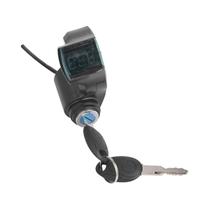 Display Digital De Voltagem Para E-Bike, Interruptor De Energia, Chave De Bloqueio, Indicador De