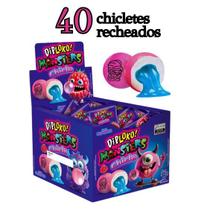 Display Diploko Chiclete Recheado Sabor Framboesa Com 40un