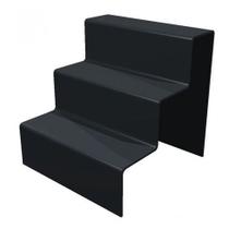 Display Escadinha Para Funko Pop Expositor De Acrílico Preto 15x5x5 3 Degraus