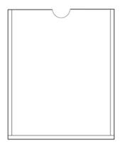 Display Expositor A5 15x21cm Folha Parede Escritório 10pcs