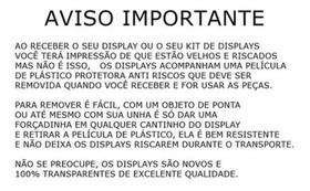 Display Expositor Acrílico Em L Porta Papel Folha A6 10X15Cm