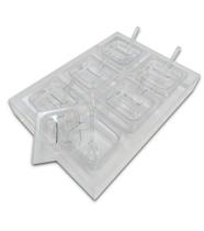 Display Expositor Condimentadora Em Acrílico Com 6 CUBAS POLCARBONATOI 1/6x100 mm 1,5 Litros + 6 TAMPAS 1/6 Em POLI Com ABERTURA CAMBRO + 6 COLHERES 2