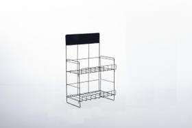 Display Expositor Desmontável Para Salgadinhos De Balcão Com 2 Bandejas