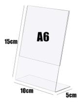 Display Expositor Em L Tamanho A6 10 Peças Acrílico Ps Mesa