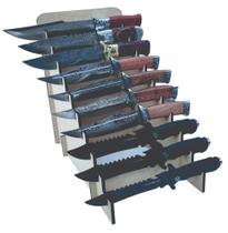 Display Expositor Para 10 Facas Em Mdf cru