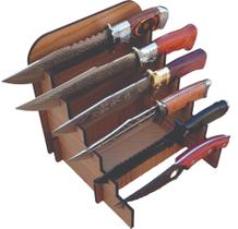 Display Expositor Para 6 Facas Em Mdf Amadeirado Display Expositor Para 6 Facas Em Mdf Amadeirado