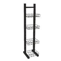 Display Expositor Para Pacotes Cartelas Fini 4 Cestos - Preto