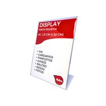 Display Expositor Suporte A4 L 21x30 Acrílico (PS)