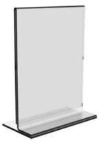 Display Expositor T Invertido 10x15cm A6 Balcão Mesa 60pcs