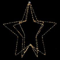 Display externo iluminado Vickerman 76 cm Star 300 LEDs brancos quentes