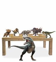 Display festa Dinossauro 1 Totem chão e 5 Displays 22cm - x4adesivos