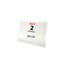 Display (Horizontal) 18x13 Acrílico (PS) L Expositor Suporte Pix QRcode Aviso Mesa Cardapio Display (Horizontal) 18x13 Acrílico (PS) L Expositor Suporte Pix QRcode Aviso Mesa Cardapio