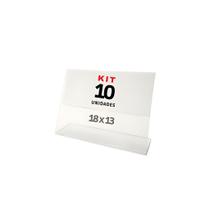 Display (Horizontal) 18x13 Acrílico (PS) L Expositor Suporte Pix QRcode Aviso Mesa Cardapio Display (Horizontal) 18x13 Acrílico (PS) L Expositor Suporte Pix QRcode Aviso Mesa Cardapio