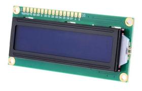 Display LCD 16x02 com Fundo Azul para Projetos de Automação e Robótica Display LCD 16x02 com Fundo Azul para Projetos de Automação e Robótica