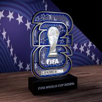 Display LED colecionável LAYERLUX Copa do Mundo FIFA 2026 12 x 22 cm