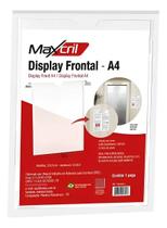 Display MAXCRIL Acrílico Expositor Recado Folhetos A4 Parede - 10090013 Display MAXCRIL Acrílico Expositor Recado Folhetos A4 Parede - 10090013