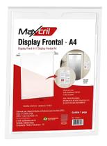 Display MAXCRIL Acrílico Expositor Recado Folhetos A4 Parede - 10090013 Display MAXCRIL Acrílico Expositor Recado Folhetos A4 Parede - 10090013