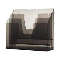 Display Organizador Triplo Mesa ou Parede Fumê escritório 7301