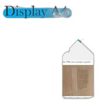 Display Parede Quadro Avisos Porta Folhas A4 Acrílico Vert