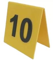 Display Pequeno Placa Numerador Mesa Bar Alto Relevo 15pçs