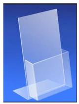 Display Porta Folder A5 Acrílico Transparente Papel 1 Peça - AGV Criações