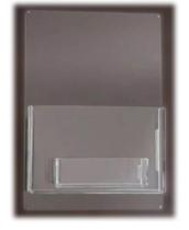 Display Porta Folder A6 (10x15) Acrílico Porta Cartão Parede 1Peça