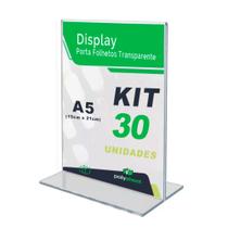 Display Porta Folheto Tamanho A5 Formato T Vertical Em Acrílico Display Porta Folheto Tamanho A5 Formato T Vertical Em Acrílico