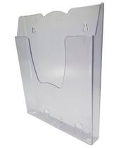 Display PORTA FOLHETOS A4 300 FOLHAS PAREDE SIMPLES CRISTAL 7200