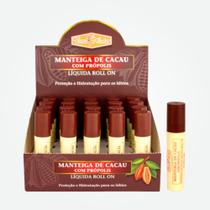 Display Protetor Labial Roll-on com Manteiga de Cacau e própolis Flora Néctar 20 unidades