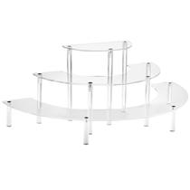 Display Risers de acrílico HENABLE Clear Cupcake Stand de 3 camadas