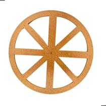 Display Roda Carroça para Decoração Fazenda Country Mdf Cru Display Roda Carroça para Decoração Fazenda Country Mdf Cru