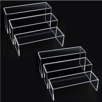 Display Shelf Riser ELEGANTLIFE de 3 camadas em acrílico para Amiibo Display Shelf Riser ELEGANTLIFE de 3 camadas em acrílico para Amiibo