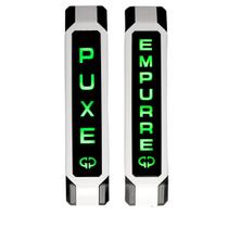 Display Sinalizador LED PUXE/EMPURRE Branco GP Control