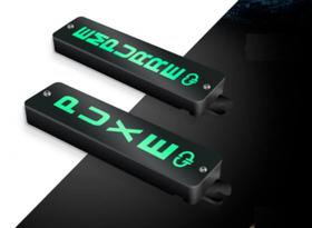 Display sinalizador led puxe empurre preto - gp control