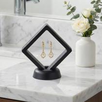 Displays Estojo Para Coleções E Joias Finas Suporte De Mesa Penteadeira Decoração De Ambientes Preto Displays Estojo Para Coleções E Joias Finas Suporte De Mesa Penteadeira Decoração De Ambientes Preto